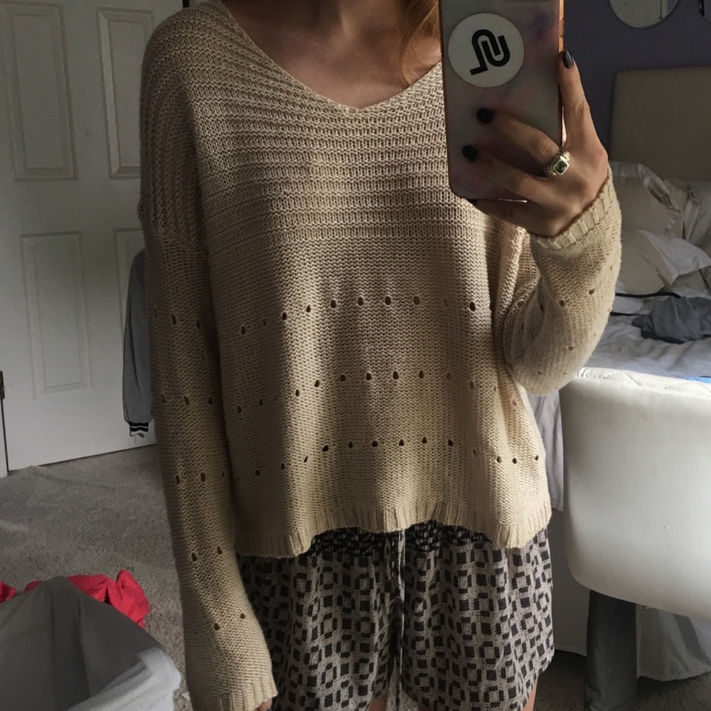 Cream Sweater Size M